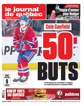 Cover of Le Journal de Quebec