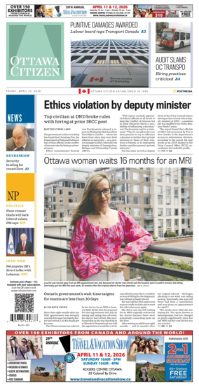 Cover of Ottawa Citizen
