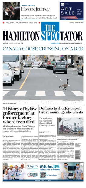 Cover of The Hamilton Spectator