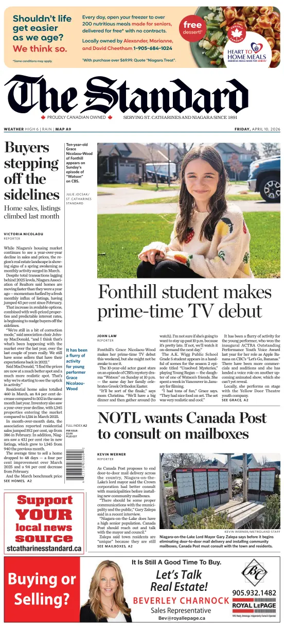 Cover of The Standard (St. Catharines)