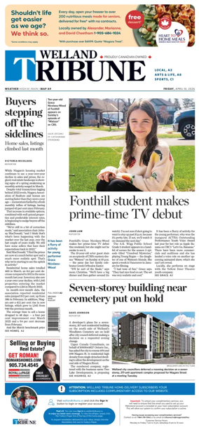 Cover of The Welland Tribune