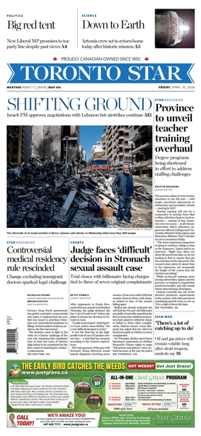Cover of Toronto Star
