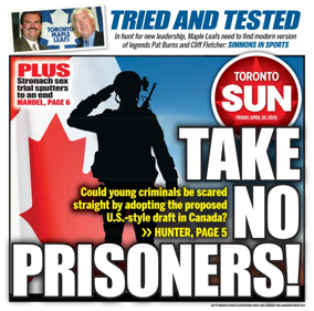 Cover of Toronto Sun