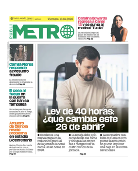 Cover of Publimetro Chile