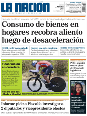 Cover of La Nacion (Costa Rica)