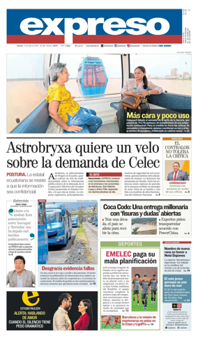 Cover of Diario Expreso