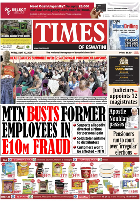 Cover of Times of Eswatini