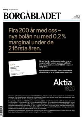 Cover of Borgabladet