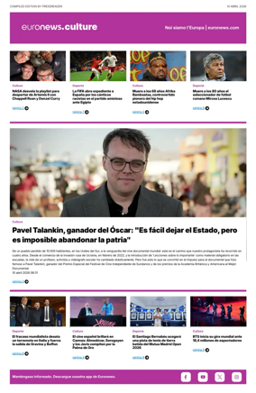 Cover of Euronews Culture and Sport (Spanish) Compiled Edition