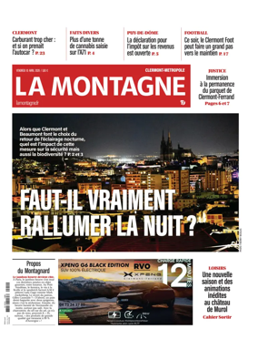 Cover of La Montagne (Clermont-Metropole)