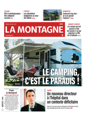 Cover of La Montagne (Vichy)