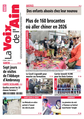 Cover of La Voix de l’Ain Amberieu en Bugey - Meximieux