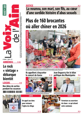 Cover of La Voix de l’Ain Belley