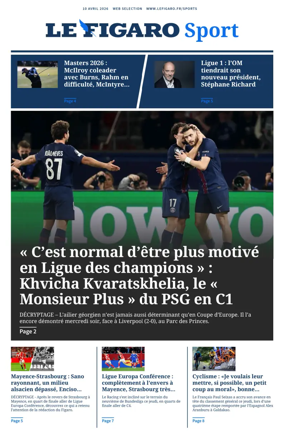 Cover of Le Figaro Sport