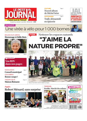 Cover of Le Petit Journal - L'hebdo local de l'Herault