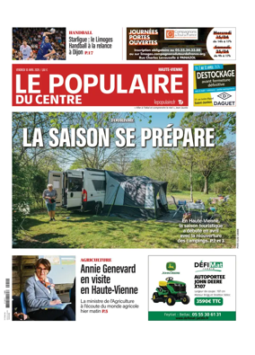 Cover of Le Populaire du Centre (Haute-Vienne)