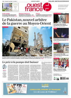 Cover of Ouest France (Challans / Saint-Gilles-Croix-de-Vie)