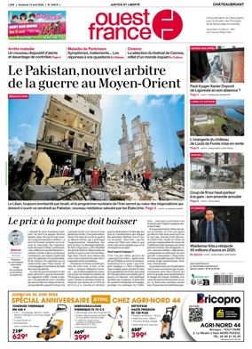 Cover of Ouest France (Chateaubriant)