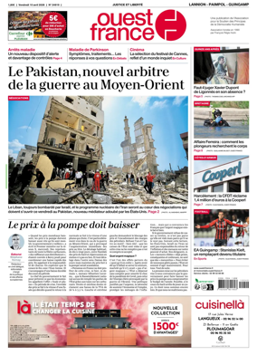 Cover of Ouest-France (Lannion / Paimpol / Guingamp)