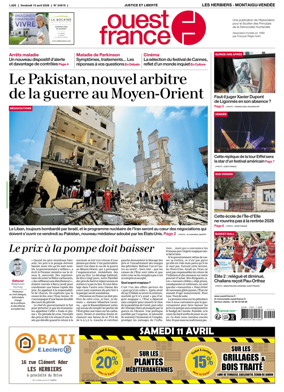 Cover of Ouest France (Les Herbiers / Montaigu)