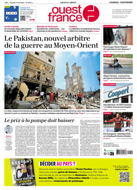 Cover of Ouest France (Loudeac / Rostrenen)
