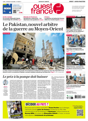 Cover of Ouest France (Nord-Finistere)