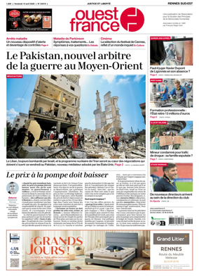 Cover of Ouest-France (Rennes Sud-Est)