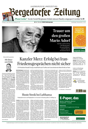 Cover of Bergedorfer Zeitung