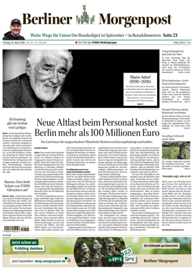 Cover of Berliner Morgenpost