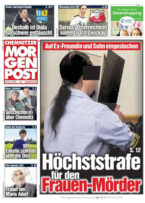 Cover of Chemnitzer Morgenpost