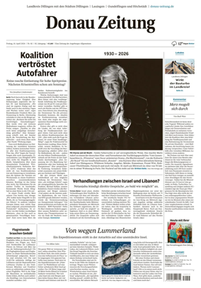 Cover of Donau Zeitung
