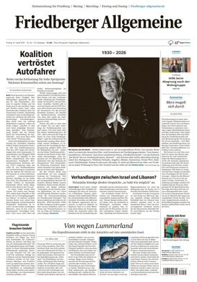 Cover of Friedberger Allgemeine