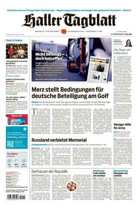 Cover of Haller Tagblatt