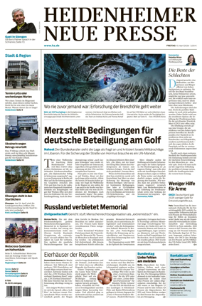 Cover of Heidenheimer Neue Presse