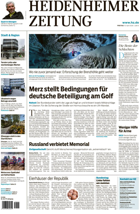 Cover of Heidenheimer Zeitung
