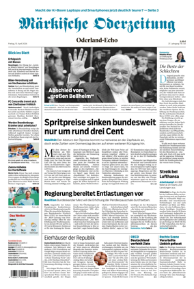 Cover of Markische Oderzeitung Oderland-Echo