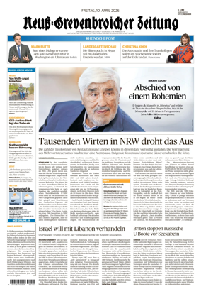 Cover of Neuss-Grevenbroicher Zeitung Neuss