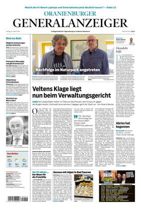 Cover of Oranienburger Generalanzeiger