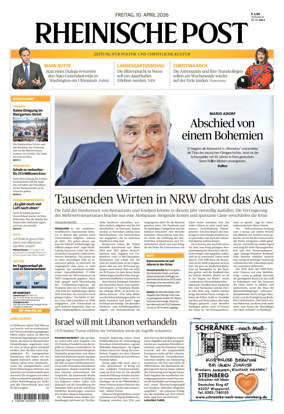 Cover of Rheinische Post – Dusseldorf Stadt