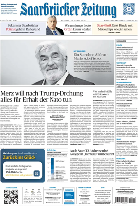 Cover of Saarbruecker Zeitung
