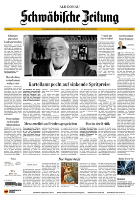 Cover of Schwabische Zeitung (Alb-Donau)