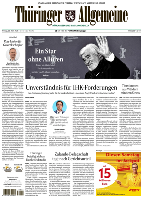 Cover of Thuringer Allgemeine (Muhlhausen und Bad Langensalza)