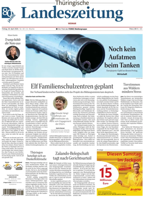 Cover of Thuringische Landeszeitung (Weimar)