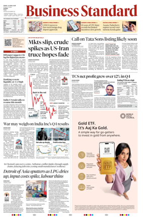 Cover of Business Standard