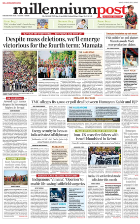 Cover of Millennium Post (Kolkata)