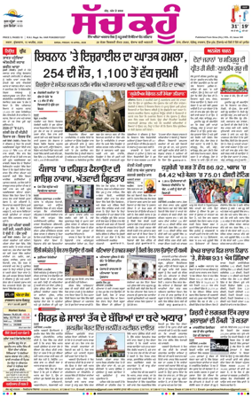 Cover of Sach Kahoon Punjabi