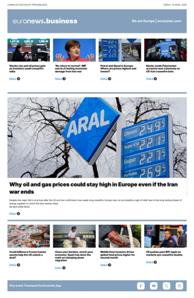 Cover of Euronews Business