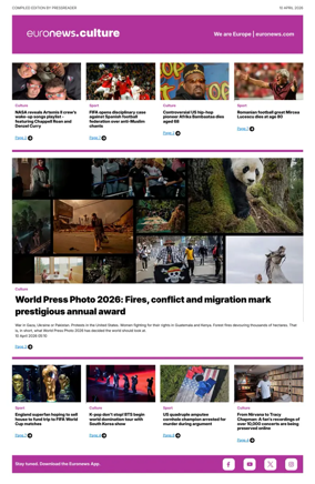 Cover of Euronews Culture and Sport Compiled Edition