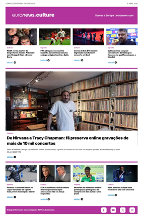 Cover of Euronews Culture and Sport (Portuguese)