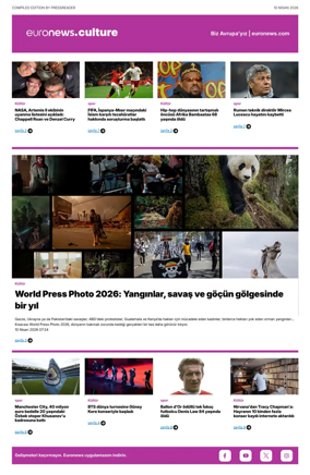 Cover of Euronews Culture and Sport (Turkish) Compiled Edition